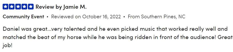 Client review for Daniel Stanislawek, guitarist